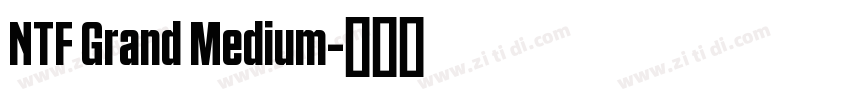 NTF Grand Medium字体转换